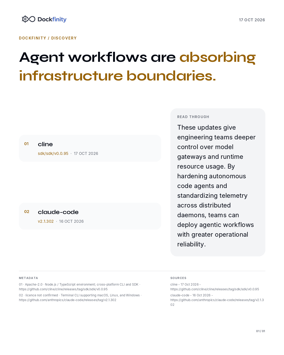 Agent SDKs and Tooling Accelerate — the card published on 17 October 2026
