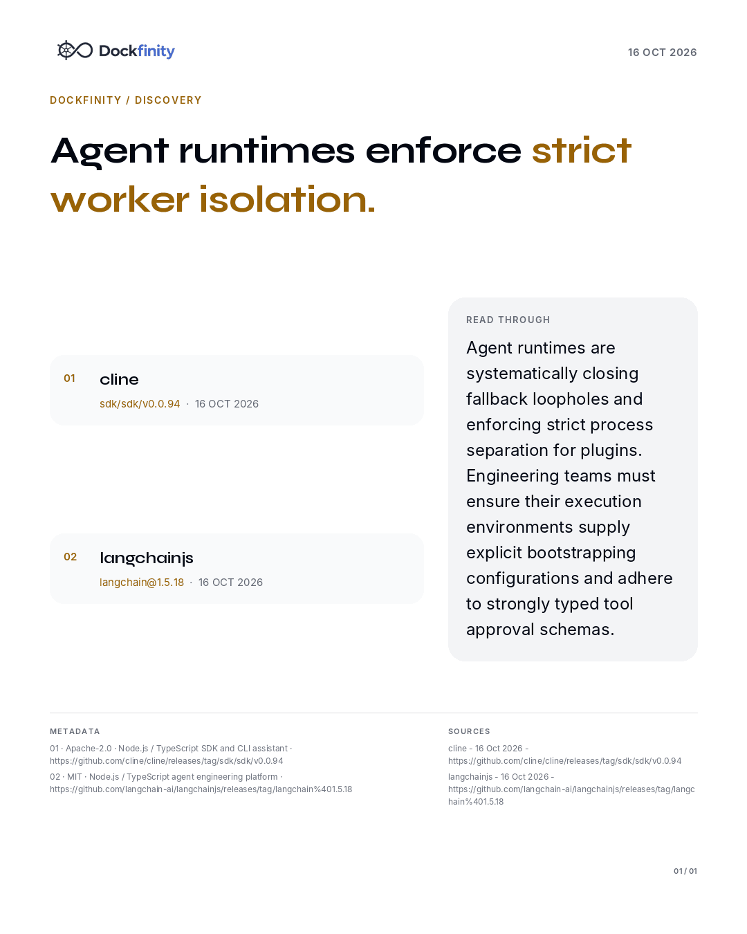 Agent ecosystems standardize multi-model runtime security — the card published on 16 October 2026